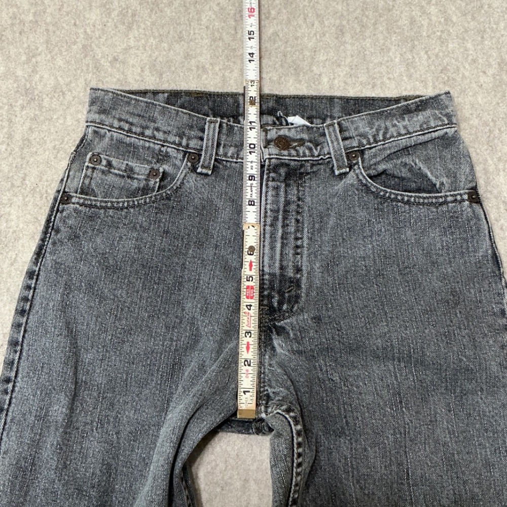 Vintage 90s Gray Levi's Jeans 550 Relaxed Fit Tapered Leg Made in USA Size 29x32 - Picture 7 of 9